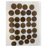 33 Wheat Pennies 1920