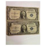 1935 E&H Silver Certificates X2