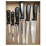 6 Stainless Steel Knives