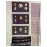 1991, 1992, 1993 Proof Sets x3
