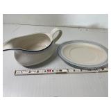 Gravy Boat w/Underplate Mountain Sky by