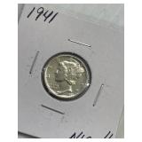 1941 Mercury dime high grade