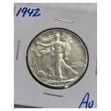 1942 Walking Liberty Half AU