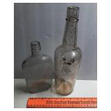 2 Antique Whiskey Bottles