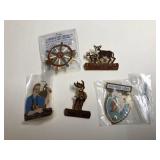 Vintage Lot of 5 Lions Club Pins