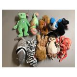 Lot of 10 Beanie Baby Plush Toys