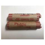 2 Rolls of Wheat Pennies