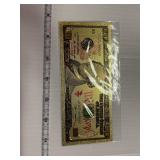 24K Gold Ten Dollar Bill