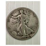 1945 Walking Liberty Silver Half