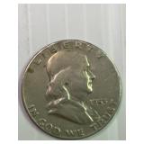 1953s Franklin Silver Half