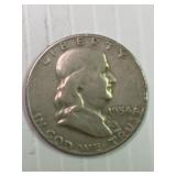1954d Franklin Silver Half