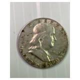 1962d Franklin Silver Half