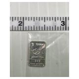 I love you 1 Gram Silver Bar