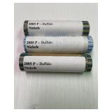 3-OBW 2005 P Buffalo Nickel Shotgun Rolls-unopened