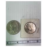 1776/1976 Ike Dollar and Kennedy Half Dollar