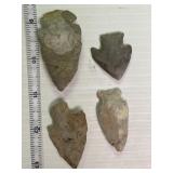 4 spear/arrowheads found in Mercer County
