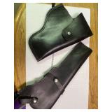 Two Leather Holsters for Large Pistols