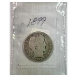 1899 Half Dollar-Barber