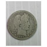 1907o Barber Quarter
