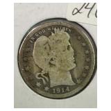 1914 Barber Quarter