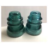 2 Vintage Railroad Insulators