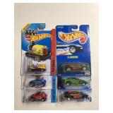 Lot of 6 Hot Wheels Cars in the Package