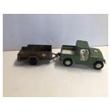 Tootsie Toy Lot of 2 Army Items