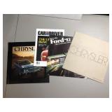 Lot of 4 Vintage Car Sales Brochures