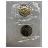 1979 Susan B Anthony 2 Coin UNC