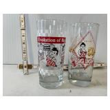 Vintage Big Boy Glasses lot of 2