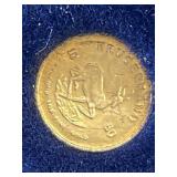 14KT Solid Gold Mini Kruggerand w/Certificate