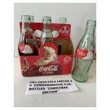 1991 Coca-Cola Carton & 8 Comemerative Bottles