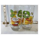 Snoopy McDonalds Glasses Lot of 2