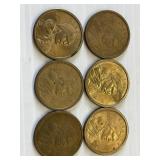 6 sacaqawea Coins