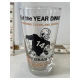 Otto Graham Collectable glass