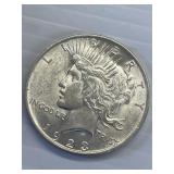1923 Peace Silver Dollar AU
