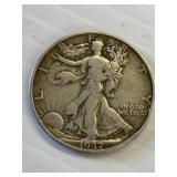 1937 S Walking Liberty Silver half Dollar