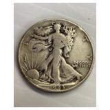 1943 Walking Liberty Silver Half Dollars