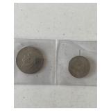 1776-1976 Ike Dollar and Kennedy Half Dollar
