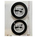 2 Signed Avanti Silhouette plates Shenango China