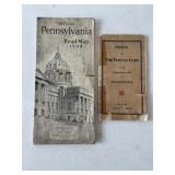 1934 Official Pa  Road Map, 1927 Pa Vehicle Code