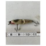 Antique Jointer Wood Lure / Glass Eyes CCB Co.