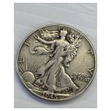 1945 Walking Liberty Silver Half Dollar