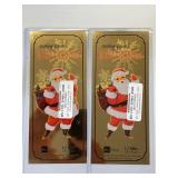 24K 1/10 Gram Gold Aurum Note Lot of 2