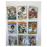 Vintage Football Cards lot of 9