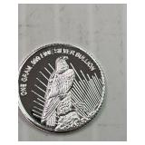 1 Gram Silver Round Peace Dollar