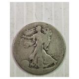 No Date S Walking Liberty Silver half