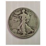 1937 D Walking Liberty Silver Half