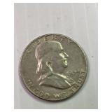 1954 D Franklin Silver Half