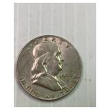 1959 D Franklin Silver Half